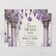 Purple Floral Arch Pagan Handfasting