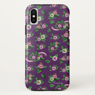 Purple Floral Bouquet Pattern Case-Mate iPhone Case