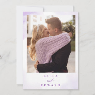 Purple Floral Bridal Shower Invitation