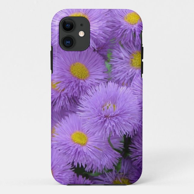 Purple Floral Case-Mate iPhone Case (Back)