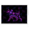 Purple Floral Cat Art