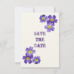 Purple Floral Enregistrer la carte Date
