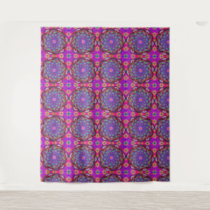 Purple Floral Fantasy   Boho Beauty Tapestry