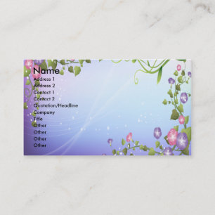 PURPLE FLORAL FANTASY BUSINESS CARD