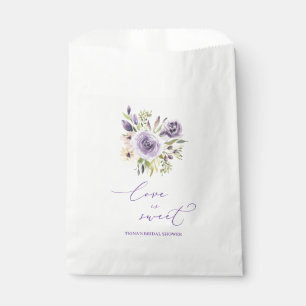 Purple Floral Favour Bag