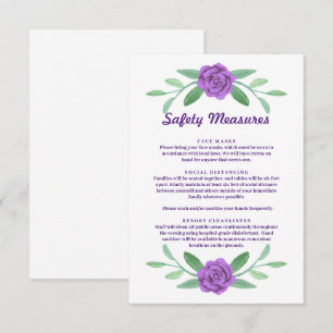 Purple Floral Greenery Foliage Safety Measures