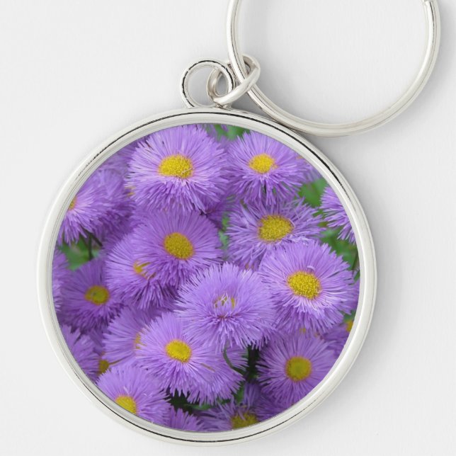 Purple Floral Keychain (Front)