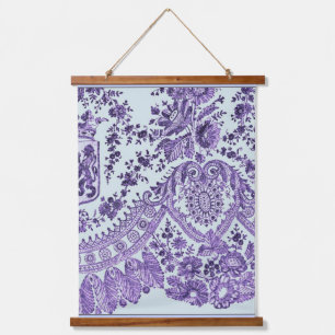 Purple Floral Lace Hanging Tapestry