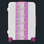 Purple Floral  Luggage<br><div class="desc">Beautiful Floral Wedding Flowers Luggage</div>