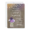 Purple Floral Mason Jar Rustic Barn Bridal Shower