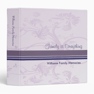 Purple Floral Memories Binder