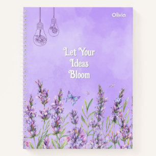 Purple Floral  Notebook