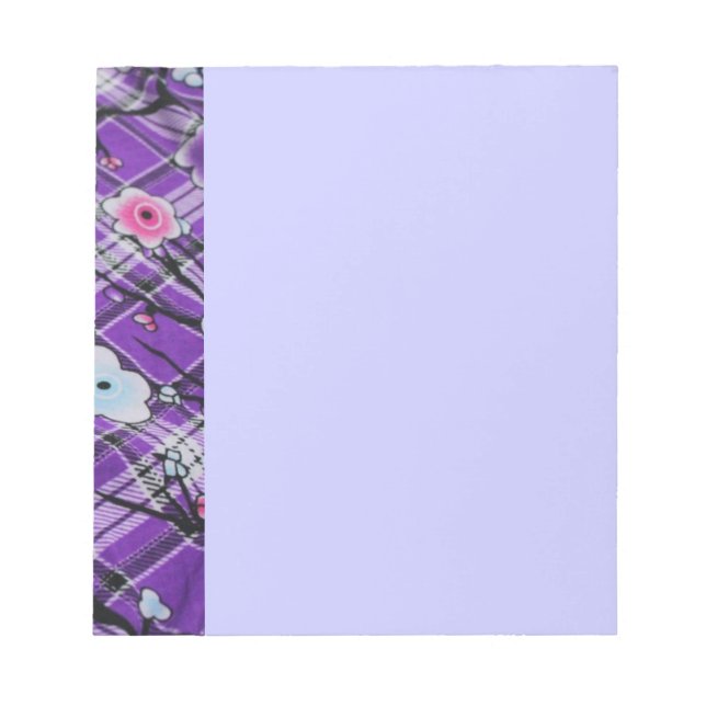 Purple Floral Notepad (Front)
