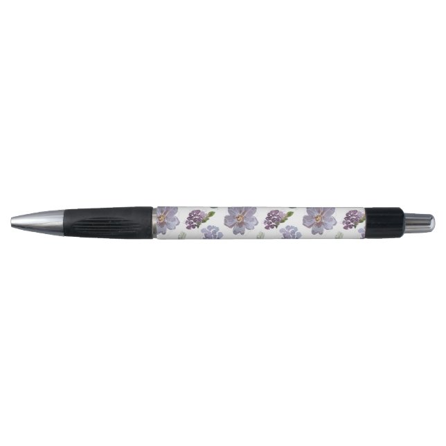 Purple Floral Pattern Pen (Front)