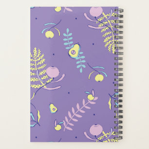 Purple Floral Patterned Planner
