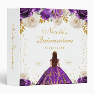 Purple Floral Princess Photo Album Binder
