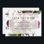 Purple Floral Save the Date<br><div class="desc">Purple Floral Save the Date</div>