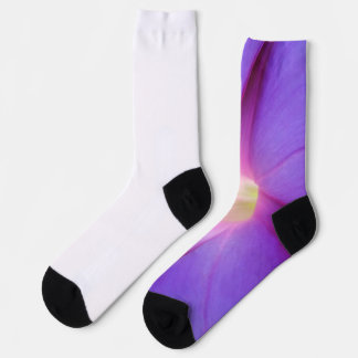 Purple Floral Socks