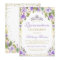 Purple Floral Sparkle Quinceanera 15th Birthday