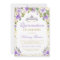 Purple Floral Sparkle Quinceanera 15th Birthday