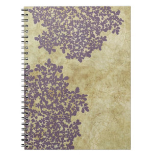 Purple Floral Vintage Notebook