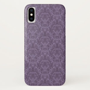 Purple floral wallpaper 2 Case-Mate iPhone case