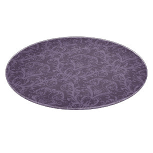 Purple floral wallpaper 2 cutting board