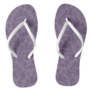 Purple floral wallpaper 2 flip flops
