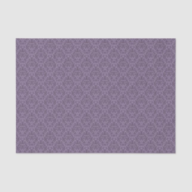Purple floral wallpaper 2 tissue paper (Front)