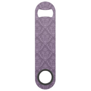 Purple floral wallpaper speed bottle opener