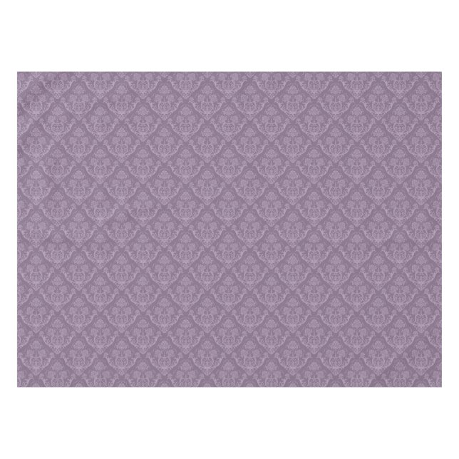 Purple floral wallpaper tablecloth (Front (Horizontal))