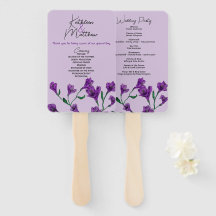 Purple Floral Watercolor Wedding