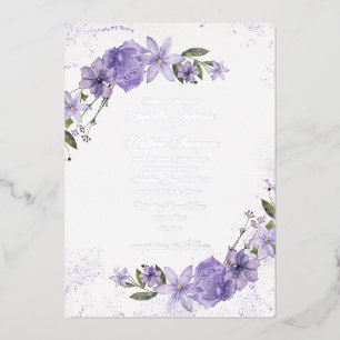 Purple Floral Wedding