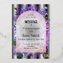 purple floral with illusionary background