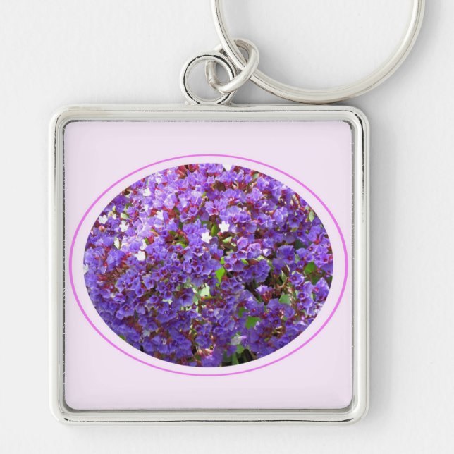 Purple Flower #12 Keychain (Front)