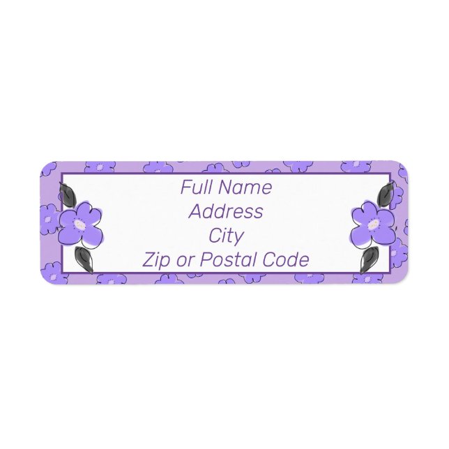 Purple flower accented (Front)