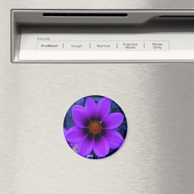 Purple Flower at Dusk Magnet (In Situ (Dishwasher))