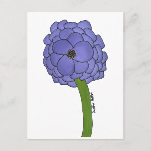 Purple Flower- Blank Postcard