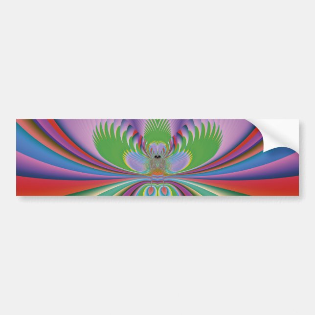 Purple Flower Bumper Sticker (Front)