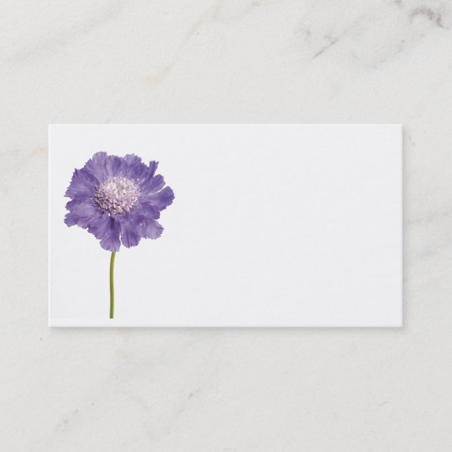 Purple Flower Business Card (Front)