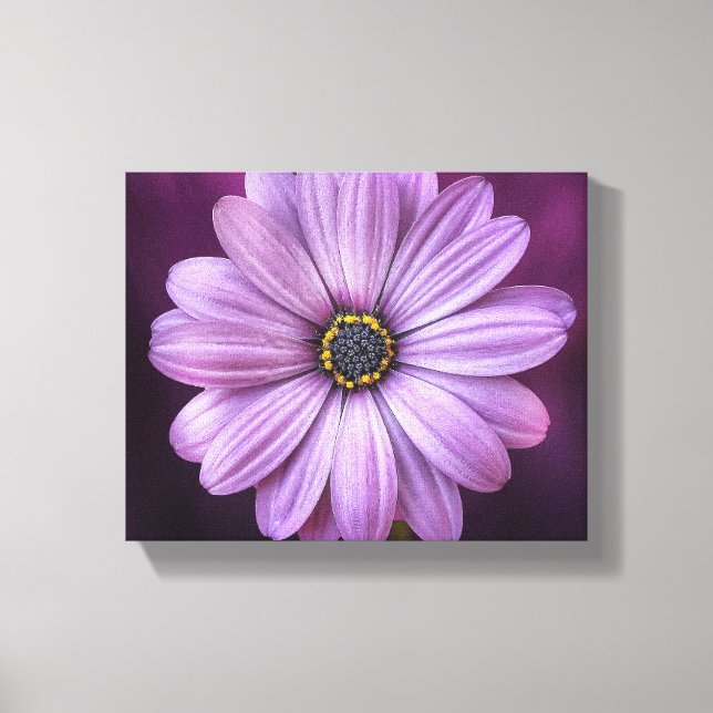 purple flower canvas print (Front)