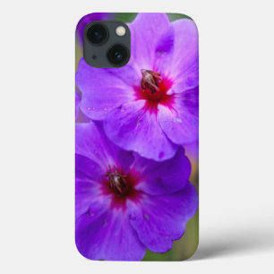 Purple flower iPhone 13 case