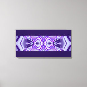 Purple Flower Dreams, Abstract Fantasy Rainbow Art Canvas Print