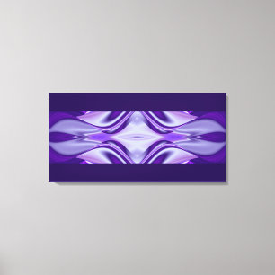 Purple Flower Dreams, Abstract Fantasy Rainbow Art Canvas Print
