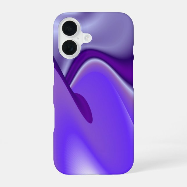 Purple Flower Dreams iPhone 16 Case (Back)