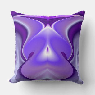 Purple Flower Dreams Throw Pillow