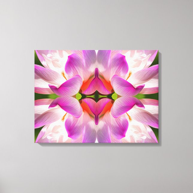 PURPLE FLOWER - Fractal Art - Canvas Print (Front)