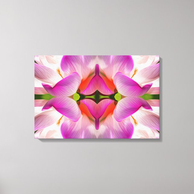PURPLE FLOWER - Fractal Art - Canvas Print (Front)