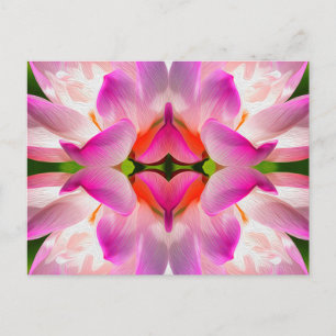 PURPLE FLOWER - Fractal Art - Postcard