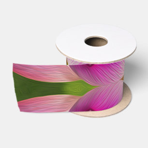 PURPLE FLOWER - Fractal Art - Satin Ribbon